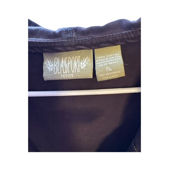 Blasport Womens Petite Hooded Brown Cotton Jacket With Front Pockets & Full Velc - Picture 4 of 4